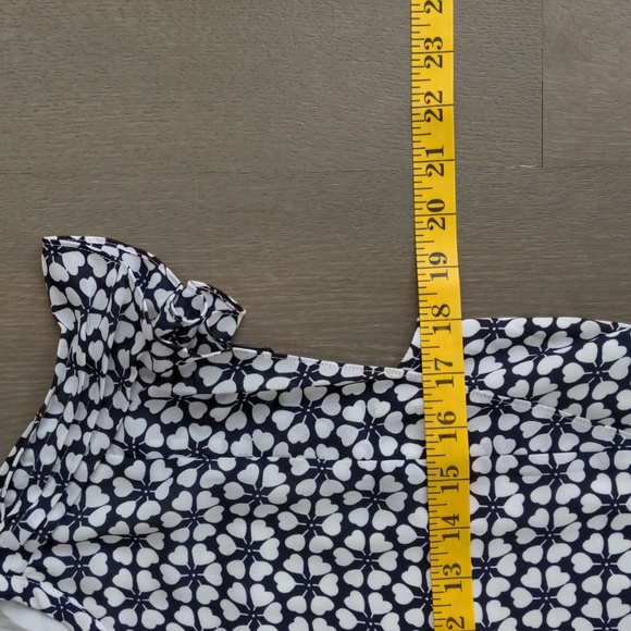 REBECCA MINKOFF | Cassandra Shift Dress Cap Sleeves, Navy & White, Women's S - Picture 13 of 15